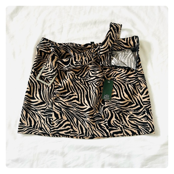 ★ NWT Wild Fable Animal Print Mini Skirt - Tan/Black ★ - Picture 13 of 14